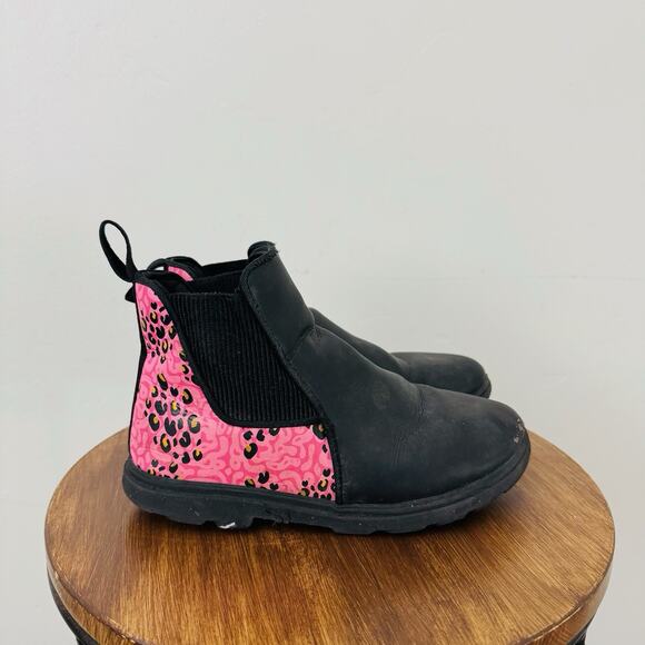 Native Kensington Treklite Black And Pink Chelsea Boot Girls Size 2 - Picture 5 of 11
